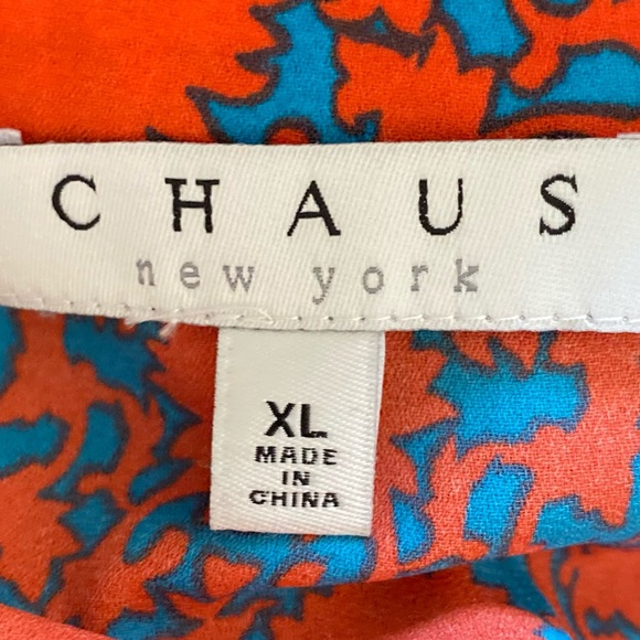 ⭐️ SOLD ⭐️ Chaus New York Printed V Neck Sleeveless Tunic Size XL - Picture 4 of 5